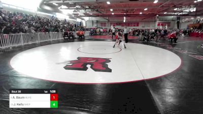 113 lbs Round Of 16 - Aidan Baum, Milford vs Justin Kelly, Shepherd Hill