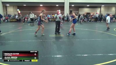 110-130 lbs Round 2 - Olivia Gibson, Panhandle Allstars vs Matalyn Guyer, Unattached