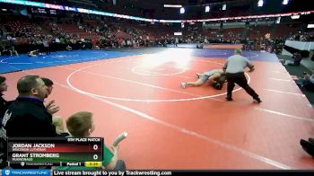 D1-285 lbs 5th Place Match - Jordan Jackson, Wisconsin Lutheran vs Grant Stromberg, Mukwonago
