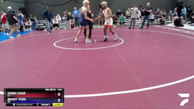 144 lbs Cons. Round 4 - Aiden Chur, CA vs Brody Foss, OR