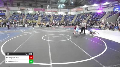 101 lbs Consi Of 8 #2 - Maribel Delgado B, D11 Allstars vs Vivienne Arellano, Widefield Wrestling Club