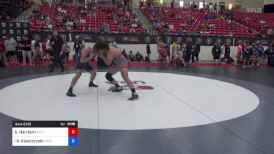 97 kg Cons 8 #2 - Sage Harrison, Western Colorado Wrestling Club vs Ben Kawczynski, Askren Wrestling Academy