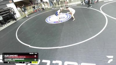 144 lbs Cons. Round 5 - Alek Sanchez, Northview High School Wrestling vs Dominic Garingarao, Squad Wrestling