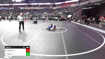 106 lbs Quarterfinal - Eliam Sanders, Wilson Central vs Larson Pilant, Collierville Wrestling Club