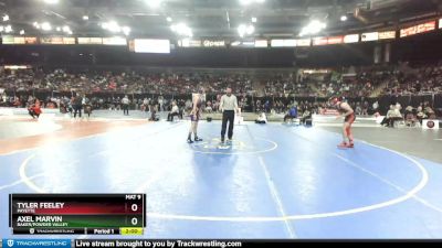 132 lbs Champ. Round 1 - Axel Marvin, Baker/Powder Valley vs Tyler Feeley, Payette