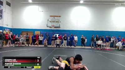 150 lbs Champ. Round 1 - Porter Bagdon, Good Counsel vs Joseph Lee, Archbishop Curley