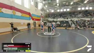 220 lbs Quarterfinal - Jake Harmon, Sheridan vs Kingston Hanson, Thunder Basin High School