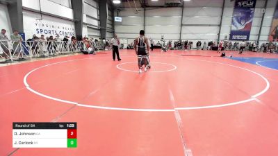 120 lbs Round Of 64 - Damien Johnson, GA vs James Carlock, NY