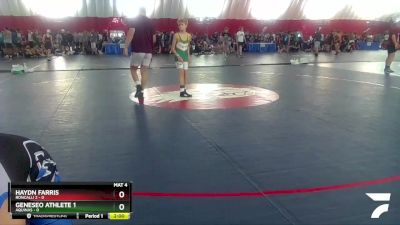 106 lbs Round 3 (4 Team) - Haydn Farris, Roncalli 2 vs Geneseo Athlete 1, Aquinas