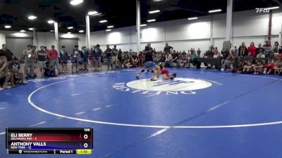 106 lbs Quarters & 1st Wb (16 Team) - Eli Berry, Oklahoma Red vs Anthony Valls, New York