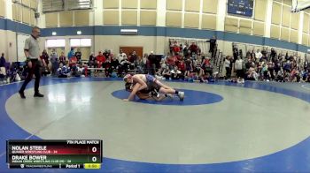 105 lbs Placement - Drake Bower, Indian Creek Wrestling Club (M) vs Nolan Steele, Quaker Wrestling Club