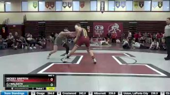 182 lbs 1st Place Match - CJ Walrath, Notre Dame, Burlington vs Mickey Griffith, Des Moines Lincoln