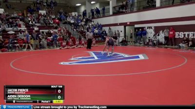 106 lbs Cons. Semi - Jacob Pierce, Akron-Westfield vs Aiden DeBoom, West Sioux, Hawarden