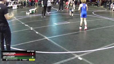 95 lbs Champ. Round 2 - Levi Halbert, MWC Wrestling Academy vs Cayden Engel, The Best Wrestler