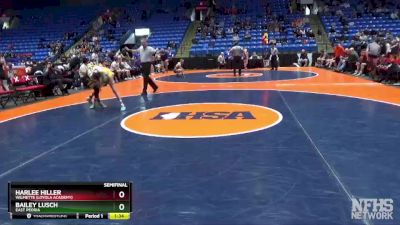 105 lbs Semifinal - Harlee Hiller, Wilmette (Loyola Academy) vs Bailey Lusch, East Peoria