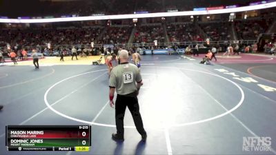 II-215 lbs Semifinal - Mason Maring, Chautauqua Lake vs Dominic Jones, Mount Markham