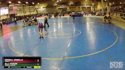 114 lbs Quarterfinal - Ella Parker, Spanish Springs vs Zendell Oribello, Legacy