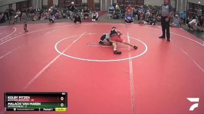 56 lbs Semis & 1st Wrestleback (8 Team) - Malachi Van Maren, Untouchables vs Kolby Pitzen, Backyard Brawlers