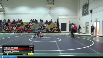 133 lbs Quarterfinal - Nathan Ramirez, Santa Ana College vs Anthony Pererya, Cerritos College