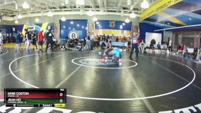 182 lbs Quarters & Wb (16 Team) - Amir Coston, A`Dale vs Jean Ho, Cypress Creek