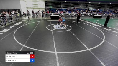 148 lbs Quarterfinal - Mya Bethel, FL vs Belicia Manuel, MI