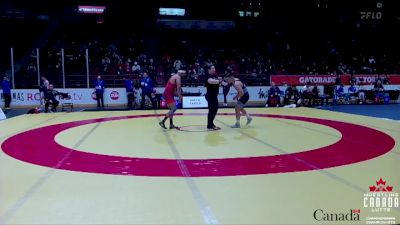 79kg Quarterfinal - Baljot Mangat, Guelph WC vs Connor Church, Montreal NTC / Montreal WC