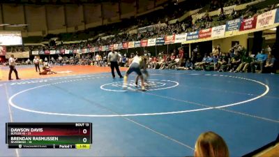 150 lbs Semifinals (16 Team) - Dawson Davis, Butler HS vs Brendan Rasmussen, Riverbend