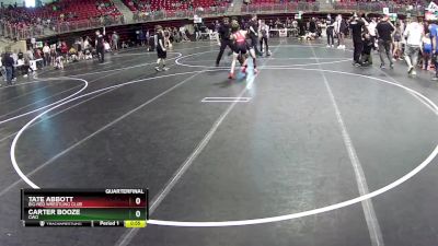 102 lbs Quarterfinal - Carter Booze, CWO vs Tate Abbott, Big Red Wrestling Club