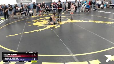83 lbs Round 1 - Joshua Beedle, Juneau Youth Wrestling Club Inc. vs Regan Yundt, Pioneer Grappling Academy