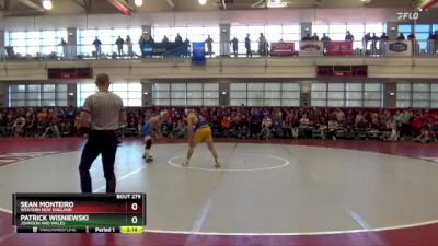 165 lbs Semifinal - Sean Monteiro, Western New England vs Patrick Wisniewski, Johnson And Wales