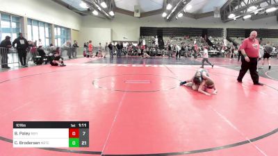 101 lbs Rr Rnd 7 - Ben Paley, Refinery Wrestling Youth vs Chase Brodersen, M2TC Red