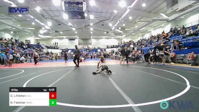 67 lbs Rr Rnd 4 - Oliver Littleton, Collinsville Cardinal Youth Wrestling vs Bradley Fletcher, Broken Arrow Wrestling Club