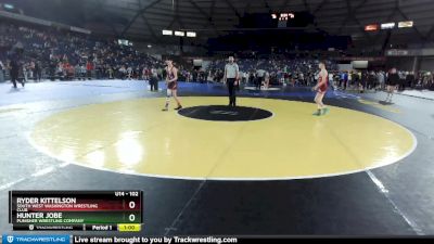 102 lbs Quarterfinal - Ryder Kittelson, South West Washington Wrestling Club vs Hunter Jobe, Punisher Wrestling Company