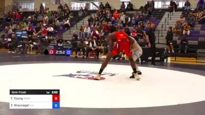 87 kg Semifinal - Timothy Young, Army (WCAP) vs Zachary Braunagel, Illinois Regional Training Center/Illini WC