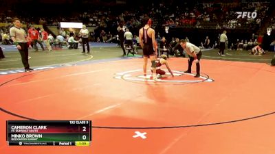 132 Class 3 lbs Quarterfinal - Cameron Clark, Ft. Zumwalt South vs Minko Brown, Rockwood Summit