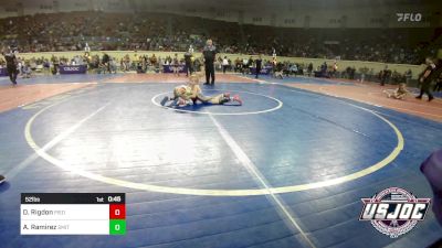 52 lbs Consi Of 4 - Dawson Rigdon, Piedmont vs Axel Ramirez, Smith Wrestling Academy