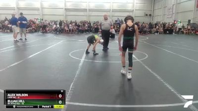 68 lbs Round 7 (8 Team) - Elijah Hill, 84 Athletes vs Alex Wilson, Lake WC