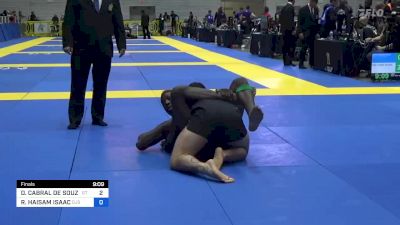 DAVI CABRAL DE SOUZA vs RIDA HAISAM ISAAC 2022 Pan IBJJF Jiu-Jitsu No-Gi Championship