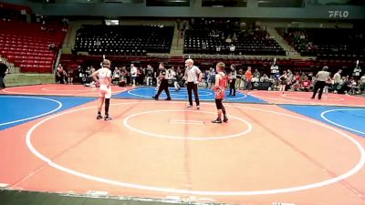 96 lbs Consi Of 4 - Michael Dawson, Pawhuska Elks Takedown vs Jaden O`Kelley, Cushing Tigers