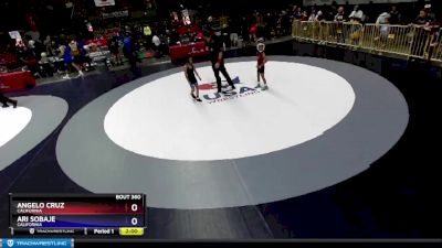 58-63 lbs Semifinal - Angelo Cruz, California vs Ari Sobaje, California