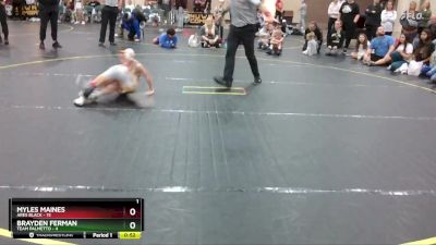 55 lbs Round 1 (8 Team) - Myles Maines, Ares Black vs Brayden Ferman, Team Palmetto