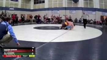195 lbs Round 1 (4 Team) - Austin Maroni, Mater Dei vs Eli Howard, Perry Meridian
