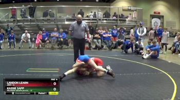 85 lbs Round 1 (6 Team) - Kassie Sapp, Michigan Grappler RTC vs Landon Learn, Ares