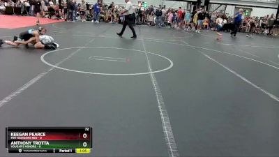 72 lbs Round 3 (6 Team) - Anthony Trotta, Vougar`s Honors vs Keegan Pearce, Mat Assassins Red