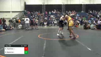 285 lbs 3rd Place - Kyonte Hamilton, MD vs Ryan Boersma, IL