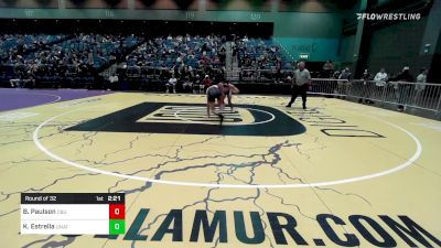 133 lbs Round Of 32 - Brandon Paulson, California Baptist University vs Kainalu Estrella, UNATT-Utah Valley