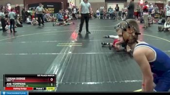 60 lbs Finals (8 Team) - Axe Tompkins, Backyard Brawlers vs Logan Dodge, Ares