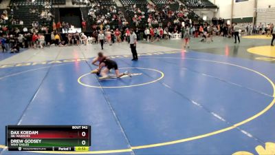 126 lbs Cons. Round 4 - Dax Koedam, SBL Warriors vs Drew Godsey, Wray Eagles