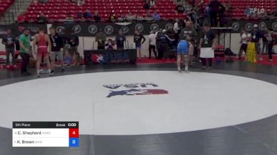 60 kg 5th Place - Clinton Shepherd, Howe Wrestling School, LLC vs Karson Brown, Ohio