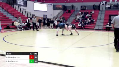 215 lbs Semifinal - Aris Haniotes, Quaker Valley vs Luke Boylan, Burrell